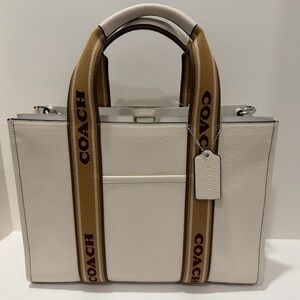 NWT Coach Smith Tote Bag in Silver/Chalk Multi